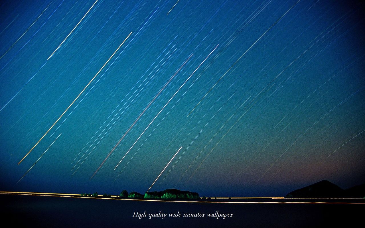 日南海岸に昇る星座をモチーフにしました【1280×800】アスペクト比１６：１０のモニターに対応しています