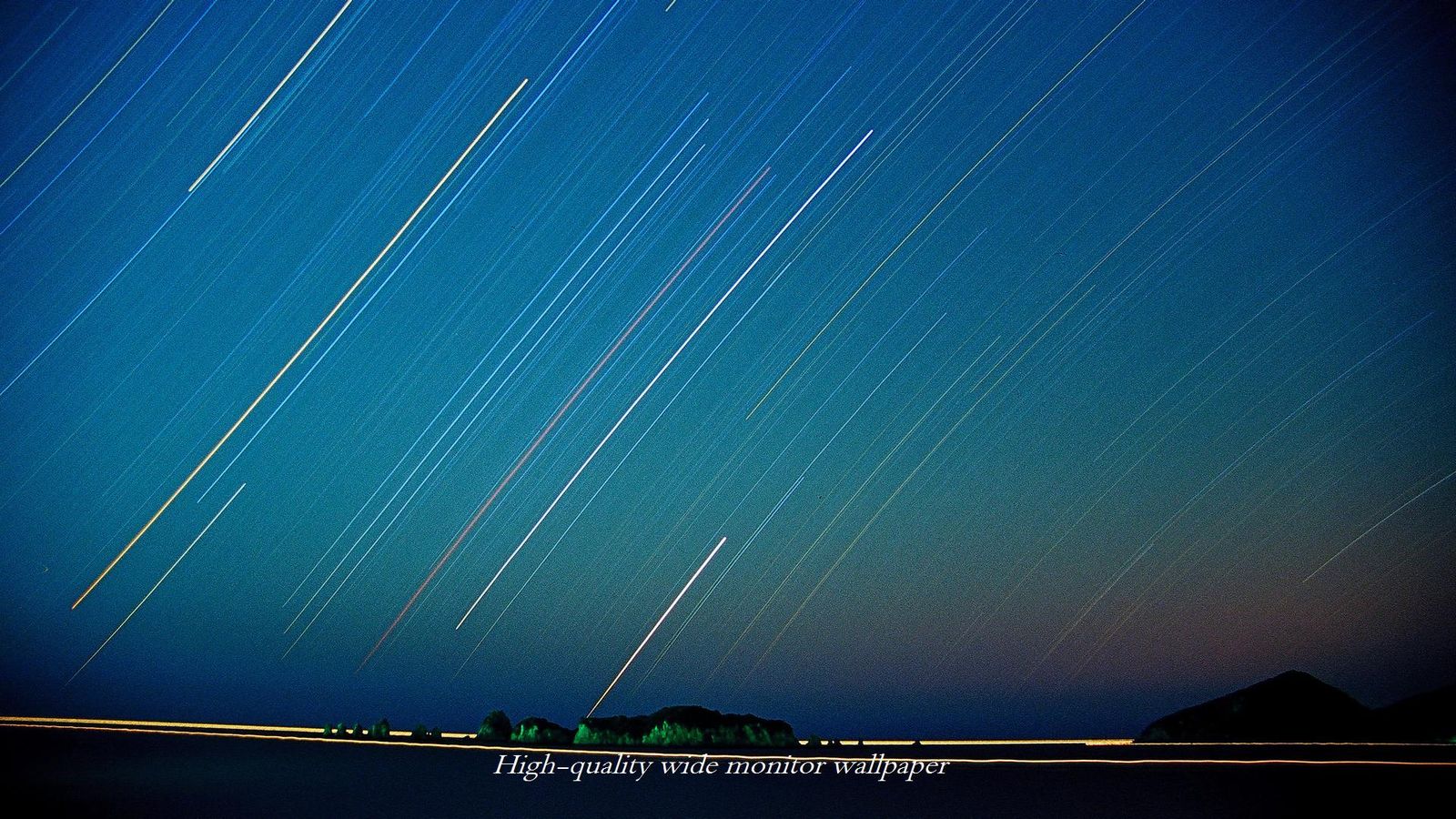 日南海岸に昇る星座をモチーフにしました【1600×900】アスペクト比１６：９のモニターに対応しています